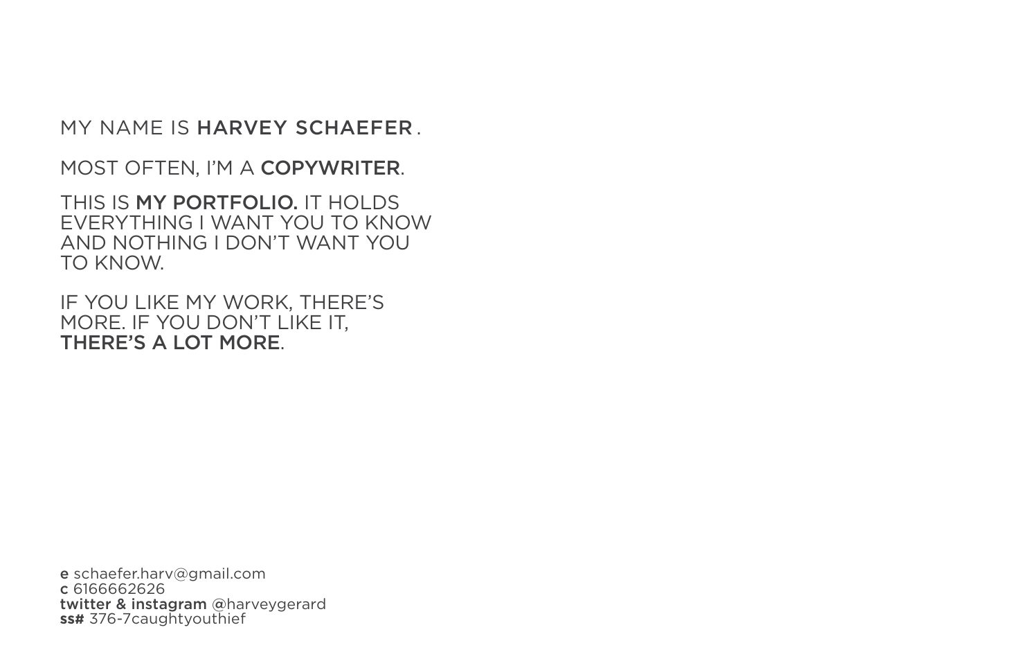 Copywriting portfolio